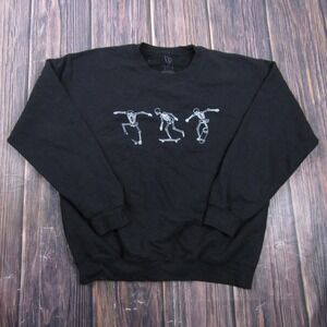 FULL TILT Sweatshirt Mens M Black Pullover Fleece Skateboarding Graphic